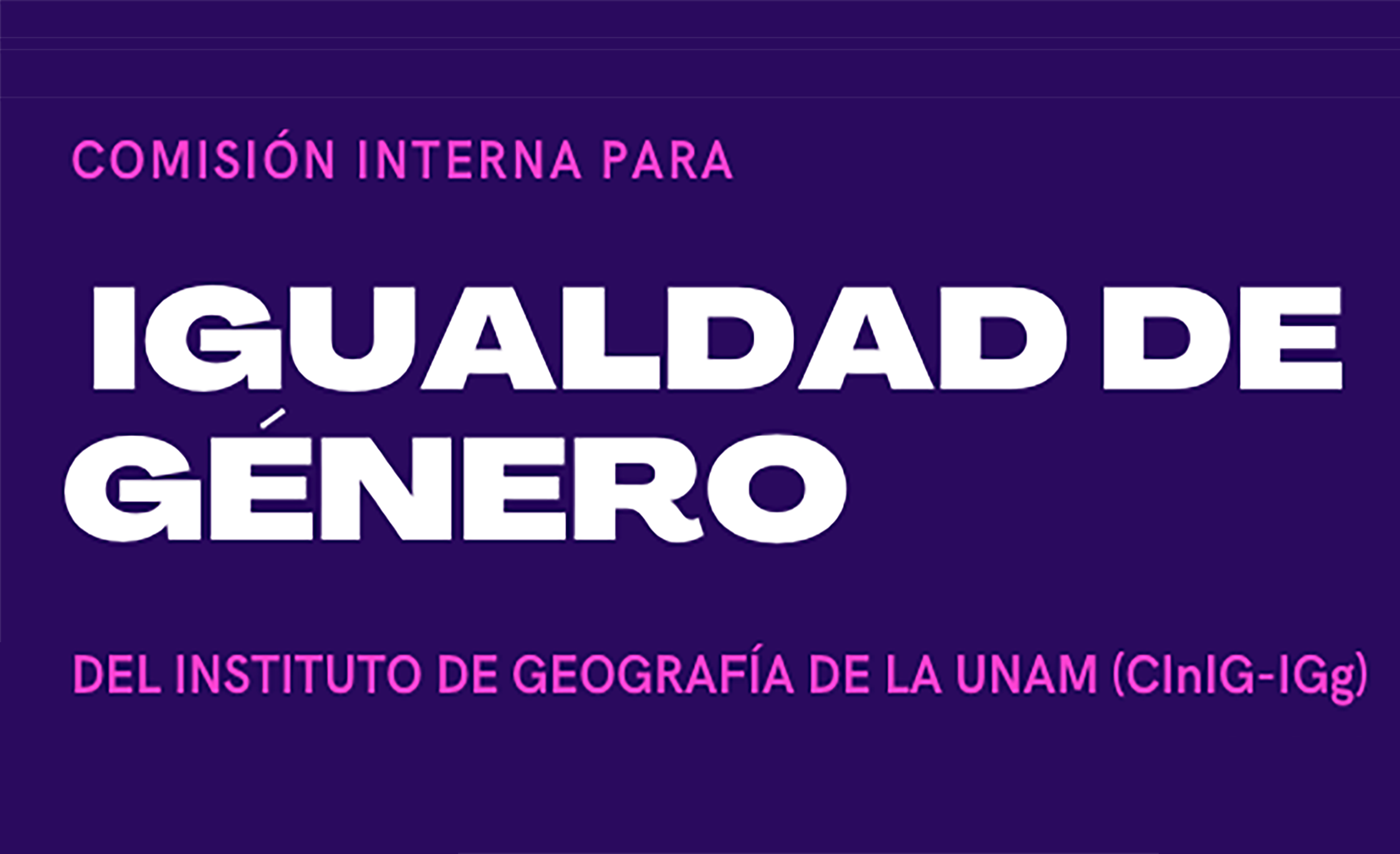 Comisión interna para la igualdad de genero del IGg